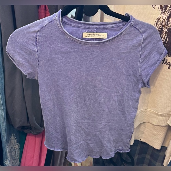 NWOT Free People We the Free Be my Baby Tee - purple - XS - Picture 4 of 6